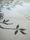 Signature Ketubah - Grapevines on Bookcloth