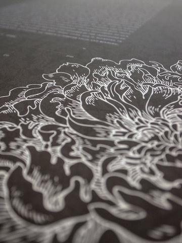 Signature Ketubah Design (Cotton Paper) Peony Corner