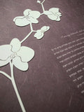 Ketubah Papercut - Orchid Branch (Classic Design)