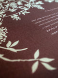 Signature Ketubah Grapevines on Bookcloth