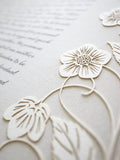 Ketubah Papercut - Blooming Garden (Classic Design)
