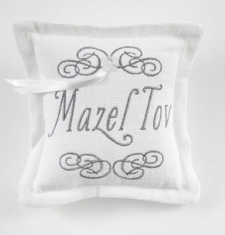 Heirloom Embroidered Ring Bearer Pillow