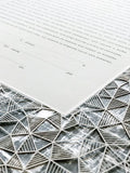 Ketubah Papercut - Geometric (Metallic Border)