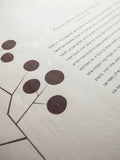 Signature Ketubah - Circle Tree on Washi Paper