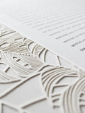 Ketubah Papercut - Tropical Frame (Classic Design)