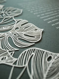 Ketubah Papercut - Tropical Flora (Classic Design)