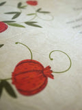 Signature Ketubah Design (Washi Paper) Pomegranate Branches