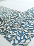 Ketubah Papercut - Lace Leaves (Printed Border)