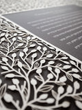 Ketubah Papercut - Lace Leaves (Classic Design)