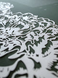 Papercut Ketubah Peonies