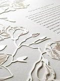 Ketubah Papercut - Southern Magnolias (Classic Design)