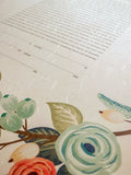 Signature Ketubah - Blooming Branches on Washi Paper