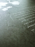 Signature Ketubah Orchid Branch on Washi Paper