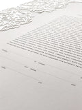 Ketubah Papercut - Peonies (Classic Design)