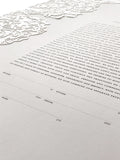 Ketubah Papercut - Peonies (Classic Design)