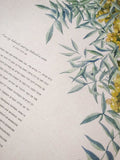 Signature Ketubah Design (Bookcloth) Tuscany