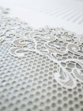 Ketubah Papercut - Lace Fringe (Metallic Border)