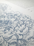 Signature Ketubah Design (Cotton Paper) Peonies