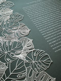 Ketubah Papercut - Tropical Flora (Classic Design)