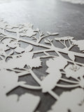 Papercut Ketubah Cherry Blossoms on Washi Paper