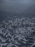 Signature Ketubah Peony Corner on Bookcloth