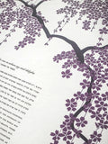 Signature Ketubah Falling Blossoms