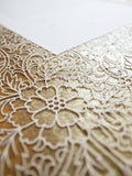 Ketubah Papercut - Trellis (Metallic Border)