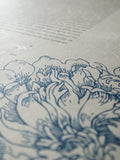 Signature Ketubah Design (Washi Paper) Peony Corner