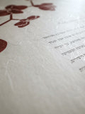Signature Ketubah - Orchid Branch on Washi Paper