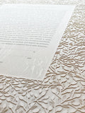 Ketubah Papercut - Lace Leaves (Classic Design)
