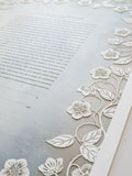 Ketubah Papercut - Blooming Garden (Classic Design)