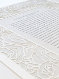 Ketubah Papercut - Roses Frame (Classic Design)