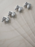 Pewter Horse Drink Stirrers - Free Shipping