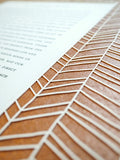 Ketubah Papercut - Chevron Lines (Metallic Border)