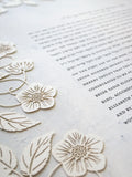 Ketubah Papercut - Blooming Garden (Classic Design)