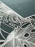 Papercut Ketubah Tropical Frame