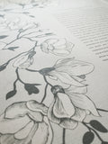 Signature Ketubah - Southern Magnolias on Bookcloth
