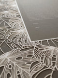 Ketubah Papercut - Tropical Frame (Classic Design)