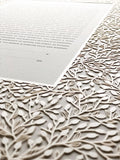 Ketubah Papercut - Lace Leaves (Classic Design)