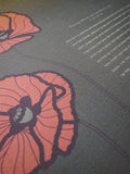 Signature Ketubah - Poppies on Bookcloth