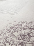 Signature Ketubah Design (Bookcloth) Peony Corner