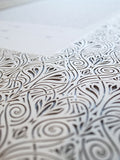 Ketubah Papercut - Art Nouveau Lace (Metallic Border)