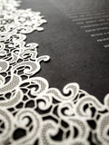 Papercut Ketubah Lace Fringe
