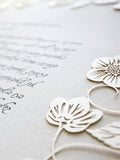 Ketubah Papercut - Blooming Garden (Classic Design)