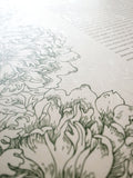 Signature Ketubah Design (Washi Paper) Peonies