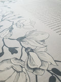 Signature Ketubah - Southern Magnolias on Bookcloth