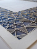 Ketubah Papercut - Geometric (Printed Border)