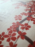 Signature Ketubah - Falling Blossoms on Washi Paper