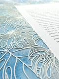 Ketubah Papercut - Tropical Frame (Printed Border)