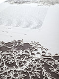 Ketubah Papercut - Branches (Printed Border)